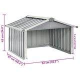 150908 Garden Robot Lawnmower Shed 92x97x63 cm Galvanised Steel Grey