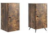 Cabinet Set 2 pcs Smoked Oak Engineered Wood 3416876