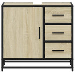 ZNTS Bathroom Sink Cabinet Sonoma Oak 65x33x60 cm Engineered Wood 849275