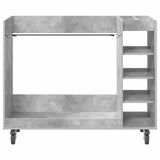Golf Cabinet with Wheel Plain Concrete Grey 120 x 45 x 98 cm 899474