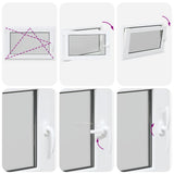 Basement Window "RISOR" 90x70 cm Tilt&Turn DIN Left White 4108319