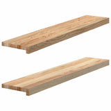 Window Sills 2 pcs Untreated 100x20x2 cm Solid Wood Oak 4009096