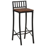 Bar Chairs 4 pcs Solid Wood Reclaimed 358945