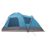 Cabin Tent with Roof Blue 8-Person Polyester and Steel 42028576