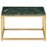 Coffee Table Green 60x60x35 cm Real Stone with Marble Texture 286440