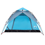 ZNTS Camping Tent Dome 4-Person Blue Quick Release 4004182