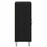 Sideboard Black Oak 34.5 x 34 x 90 cm Engineered Wood and Iron 881650