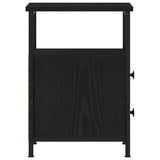 Bedside Cabinets 2 pcs Black Oak 34x35.5x50 cm Engineered Wood 862138