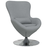 Egg Chair Light Grey 63 x 73 x 90 cm Fabric 42002736