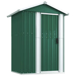 Garden Shed Green 126x97.5x177 cm Galvanised Steel 316233