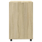 Rolling Cabinet Sonoma Oak 60x48x81 cm Engineered Wood 853166
