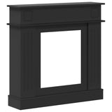 Fireplace Surround Black 102 x 26 x 100 cm Engineered Wood 8006643