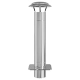 Chimney Extension Silver 25 x 25 x 82 cm Stainless Steel 42008448
