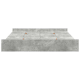 Storage Bed Frame Concrete Grey 180 x 200 cm Engineered Wood 3335272