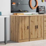 Garage Storage Cabinet Artisan Oak 40x51x85 cm Solid Wood Pine 860570