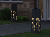 Solar LED Pathway Light 2 pcs Anthracite Cold Rolled Steel 879760