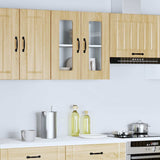 Kitchen Wall Cabinet with Glass Door Kalmar Sonoma Oak Engineered Wood 853670