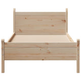 Bed Frame without Mattress 90x190 cm Single Solid Wood Pine 855612