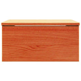 ZNTS Wall-mounted Bedside Table Wax brown 37 x 35 x 18.5 cm 873485