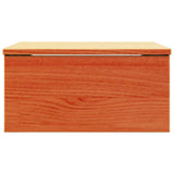 Bedside Table 2 pcs Wax Brown 37 x 35 x 18.5 cm Solid pine wood 873486