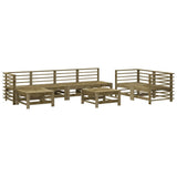 8 Piece Garden Lounge Set Impregnated Wood Pine 3186584