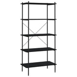 5-Tier Shelving Unit Black 80x40x163 cm 336347