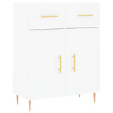Highboard White 69.5x34x180 cm Engineered Wood 3199865