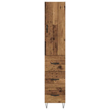 Highboard Old Wood 34.5 x 34 x 90 cm Engineered Wood 3402723