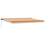 Retractable Awning Multicolour 500 x 300 cm Polyester and Metal 3331260