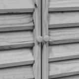 Garden Shed with Roof Grey 106 x 56 x 113.5 cm Solid Fir Wood 42033458