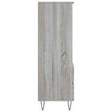 Highboard Grey Sonoma 40x36x110 cm Engineered Wood 831514