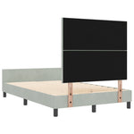 ZNTS Bed Frame Light Grey 120x200 cm Velvet 3344999