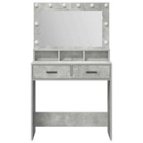 Dressing Table Concrete Grey 79 x 41 x 135 cm Engineered Wood 865085
