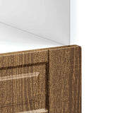 Oven Cabinet Porto Brown Oak Engineered Wood 854004