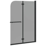 Shower Enclosure Black 120 x 140 cm ESG Glass and Aluminium 42018545
