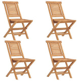 5 Piece Garden Dining Set Solid Wood Teak 3155034