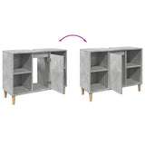 Bathroom Cabinet Concrete Grey 80x33x60 cm Engineered Wood 857132