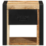 Bedside Cabinet 40x35x40 cm Solid Rough Wood Mango 4015949