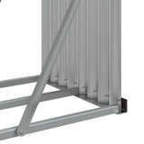 Log Holder Wood Look 180x45x100 cm Galvanised Steel 364584