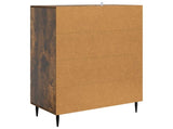 Sideboard Smoked Oak 66 x 34.5 x 95 cm Engineered Wood 894900