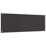 Kitchen Backsplash Dark Grey 120 x 40 cm Tempered Glass 42001313