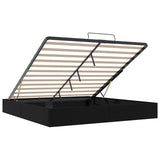 Ottoman Bed Frame Black King Size Faux Leather 3403066