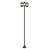 3-Head Lamp Post Black 16 x 16 x 187 cm Aluminum and ABS 42042695