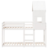 Bunk Bed without Mattress White 80x200 cm Solid Wood Pine 3281995