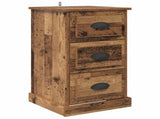 Bedside Cabinet Old Wood 39 x 39 x 67.5 cm Engineered Wood 881340