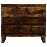 Shoe Cabinet Smoked Oak 70x36x60 cm Engineered Wood 831449