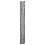 Hexagon Fence Silver 1 x 50 m Galvanised steel 42005719