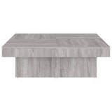 Coffee Table Grey Sonoma 90x90x28 cm Engineered Wood 826636