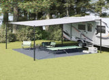 Tent Carpet Folding Blue and Grey 400 x 400 cm Polyethylene 42000180