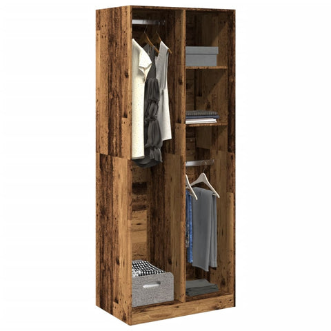 Wardrobe Old Wood 80x50x200 cm Engineered Wood 3307763